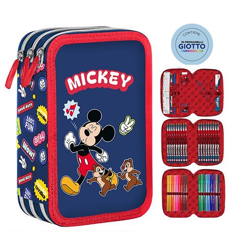 SC 26 Astuccio 3 Zip 3D Mickey