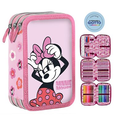 SC 26 Astuccio 3 Zip 3D Minnie