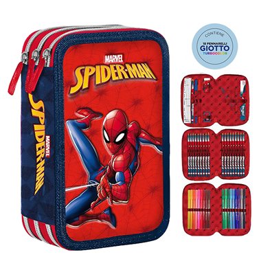 SC 26 Astuccio 3 Zip 3D Spiderman