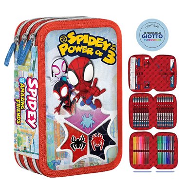 SC 26 Astuccio 3 Zip 3D Spidy