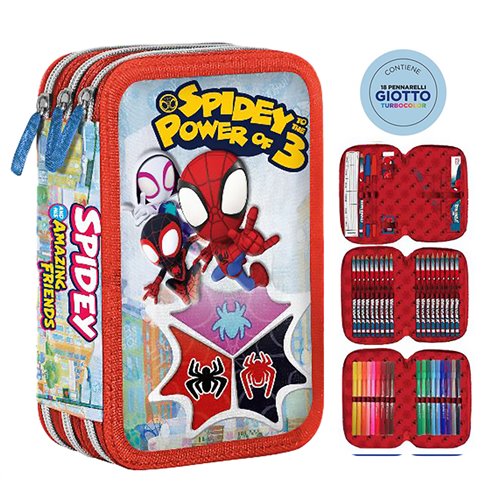 SC 26 Astuccio 3 Zip 3D Spidy