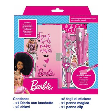 Diario segreto con penna magica Barbie
