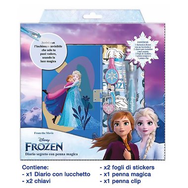 Diario segreto con penna magica Frozen