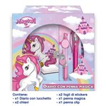 Diario segreto con penna magica Unicorno