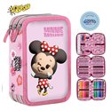 SC 26 Astuccio 3 Zip Squishy Minnie