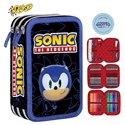 SC 26 Astuccio 3 Zip Squishy Sonic
