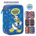 SC 26 Astuccio 3 Zip Olografico Donald Duck