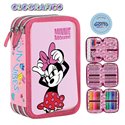 SC 26 Astuccio 3 Zip Olografico Minnie