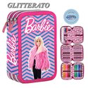 SC 26 Astuccio 3 Zip Olografico Barbie
