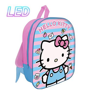 SC 26 Zaino Asilo con Led 30CM Hello Kitty