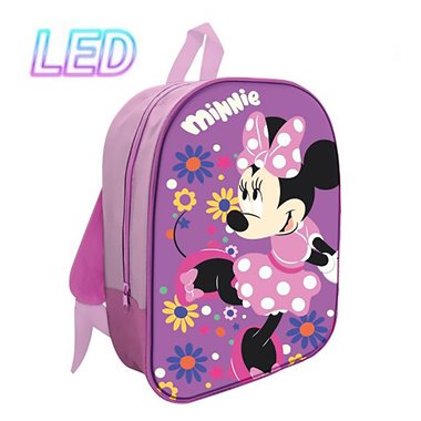 SC 26 Zaino Asilo con Led 30CM Minnie
