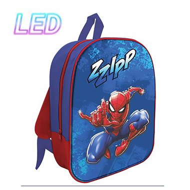 SC 26 Zaino Asilo con Led 30CM Spiderman