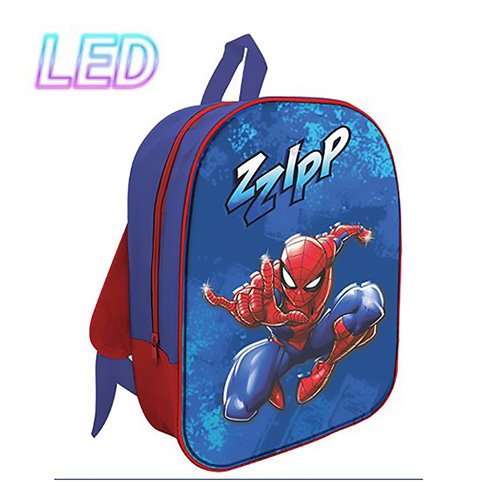 SC 26 Zaino Asilo con Led 30CM Spiderman
