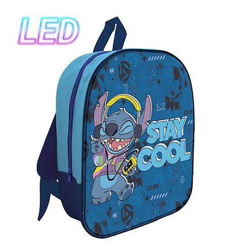 SC 26 Zaino Asilo con Led 30CM Stitch