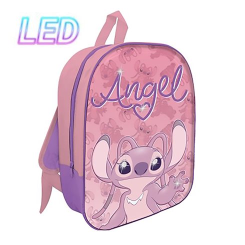 SC 26 Zaino Asilo con Led 30CM Stitch Angel