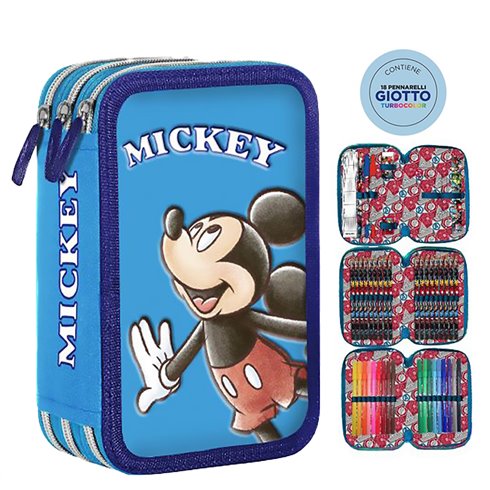 SC 26 Astuccio 3 Zip Mickey 18+18 Giotto