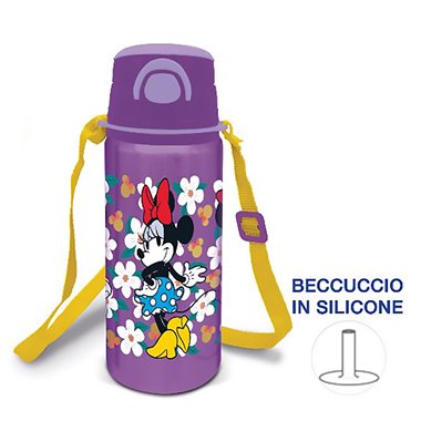 Stor 26 Borraccia Alluminio con Beccuccio e Tracolla 730ML Minnie