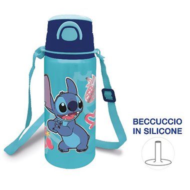 Stor 26 Borraccia Alluminio con Beccuccio e Tracolla 730ML Stitch