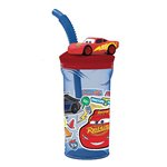 Stor 26 Bicchiere 3D con Cannuccia 360ML Cars