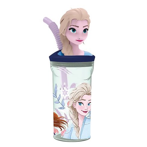 Stor 26 Bicchiere 3D con Cannuccia 360ML Frozen