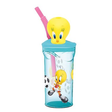 Stor 26 Bicchiere 3D con Cannuccia 360ML Tweety