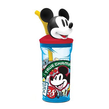Stor 26 Bicchiere 3D con Cannuccia 360ML Mickey