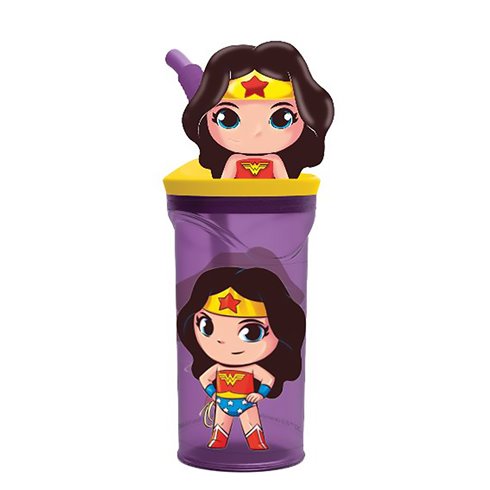 Stor 26 Bicchiere 3D con Cannuccia 360ML Wonder Woman Baby