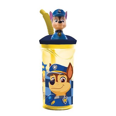 Stor 26 Bicchiere 3D con Cannuccia 360ML Paw Patrol