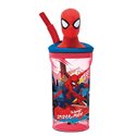 Stor 26 Bicchiere 3D con Cannuccia 360ML Spiderman