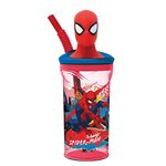 Stor 26 Bicchiere 3D con Cannuccia 360ML Spiderman