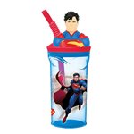 Stor 26 Bicchiere 3D con Cannuccia 360ML Superman