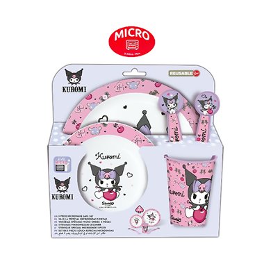 Stor 26 Set Porta Merenda Microonde 5 pz. Kuromi