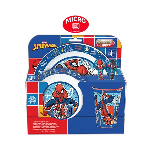 Stor 26 Set Porta Merenda Microonde 5 pz. Spiderman