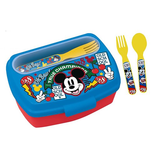Stor 26 Porta Merenda con Posate Mickey