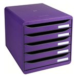 Cassettiera Exa Big Box a 5 309720D Viola