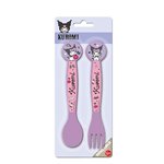 Stor 26 Set 2 Posate Cucchiaio e Forchetta Kuromi
