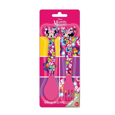 Stor 26 Set 2 Posate Cucchiaio e Forchetta Minnie