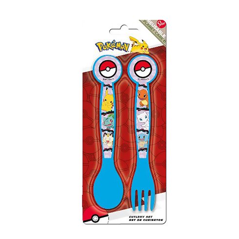Stor 26 Set 2 Posate Cucchiaio e Forchetta Pokemon