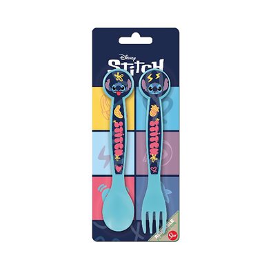 Stor 26 Set 2 Posate Cucchiaio e Forchetta Stitch