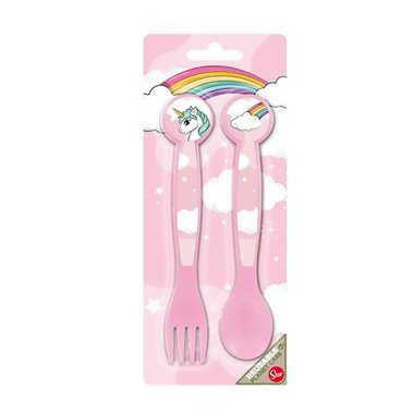 Stor 26 Set 2 Posate Cucchiaio e Forchetta Unicorno