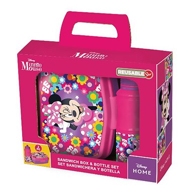 Stor 26 Set Porta Merenda e Borraccia Minnie