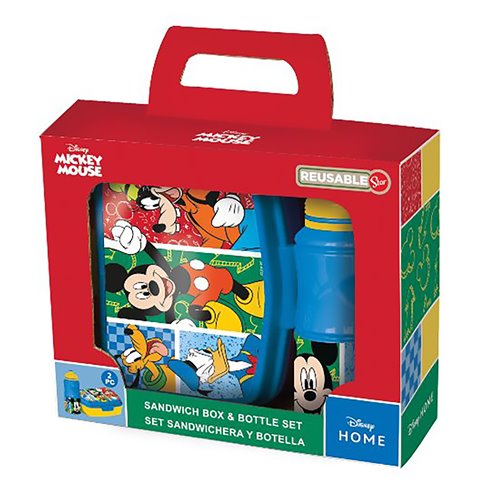 Stor 26 Set Porta Merenda e Borraccia Mickey