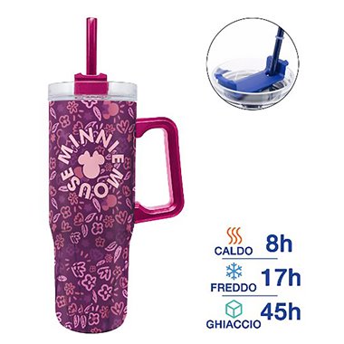 Stor 26 Tazza Termica con Cannuccia 920ML Minnie