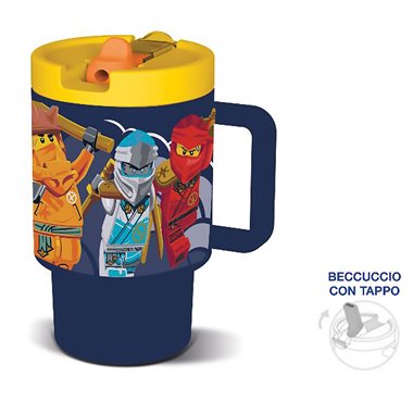 Stor Tazza Sport con Cannuccia 530ML Ninjago
