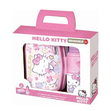 Stor 26 Set Porta Merenda e Borraccia Hello Kitty