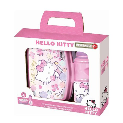 Stor 26 Set Porta Merenda e Borraccia Hello Kitty