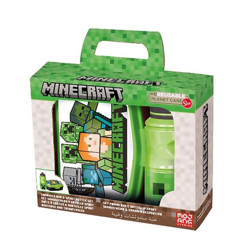 Stor 26 Set Porta Merenda e Borraccia Minecraft