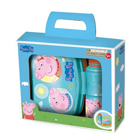 Stor 26 Set Porta Merenda e Borraccia Peppa Pig