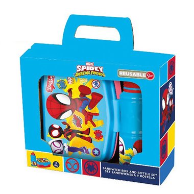 Stor 26 Set Porta Merenda e Borraccia Spidey