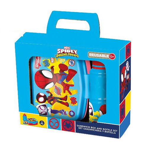 Stor 26 Set Porta Merenda e Borraccia Spidey